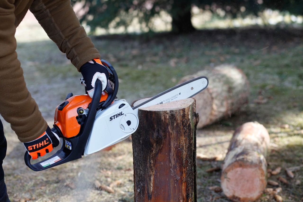Направи си сам шведски огън с бензинов верижен трион STIHL MS 181 C