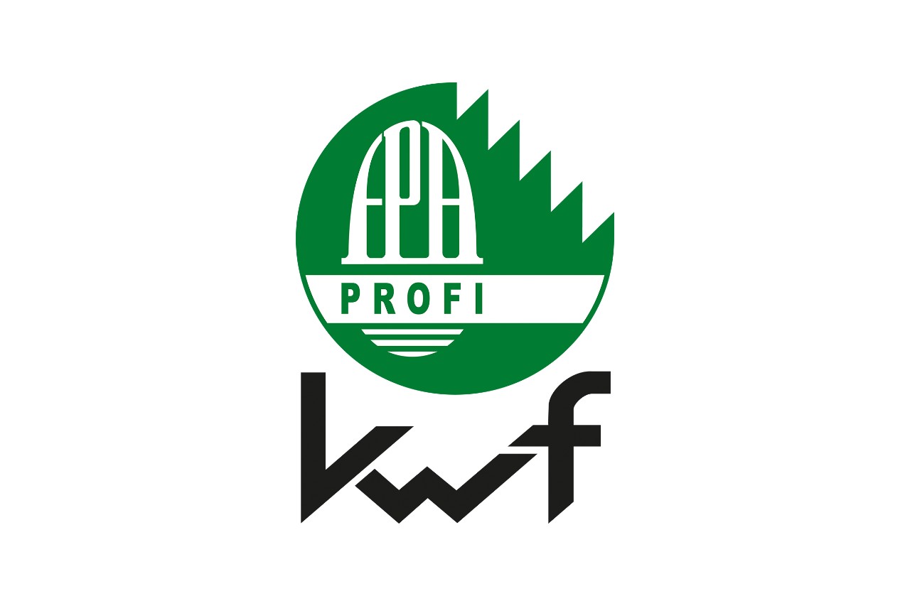 Кръгло зелено лого за професионалисти в KWF